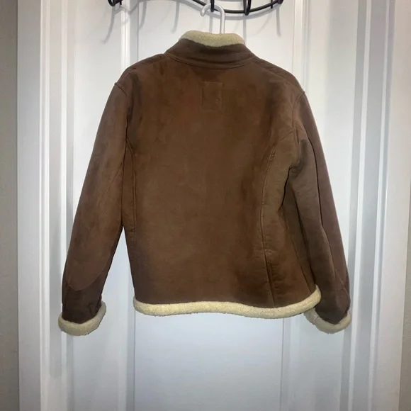 Vintage ALF Sherpa lined Brown Shearling Jacket - Picture 2 of 4
